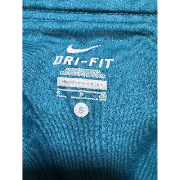 Nike Dri-Fit Womens Running Shorts S Blue With Back Zip Pocket & Elastic Waist - Picture 4 of 7